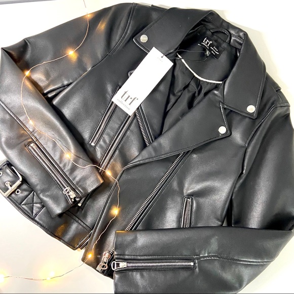 Zara Jackets & Blazers - Zara TRF trafaluc leather jacket motorcycle NEW